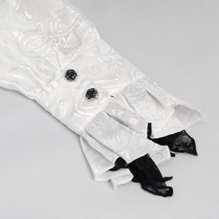 Lucien – Men’s White Victorian Ruffle Shirt