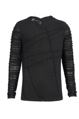 Phantom – Hooded Mesh Sleeve Shirt