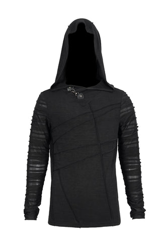 Phantom – Hooded Mesh Sleeve Shirt