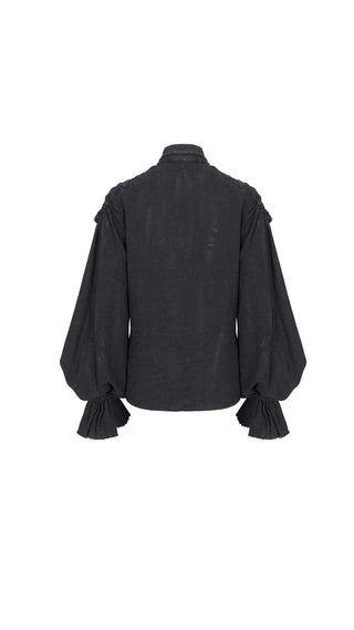 Midnight Poet Black Gothic Blouse