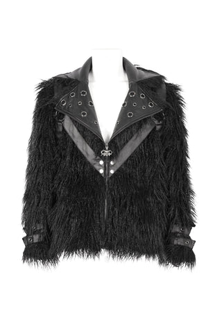 Voidwalker – Men’s Dark Rave Fur Jacket