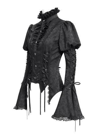 Isolde – Victorian Bell Sleeve Blouse