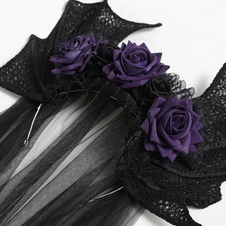 Violet Siren Headband & Veil