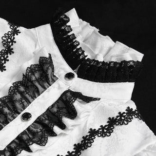 Isolde – Victorian Bell Sleeve White Blouse