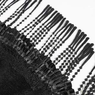 Nightshade Black Beaded Witch Hat