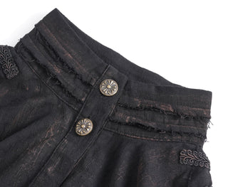 Midnight Poet Black Gothic Blouse