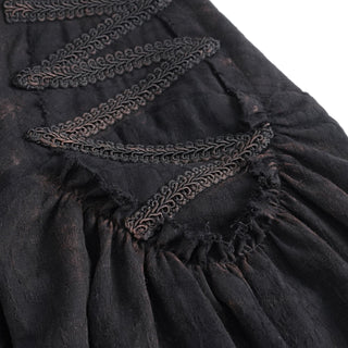 Midnight Poet Black Gothic Blouse