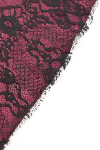 The Crimson Enchantress Lace Skirt
