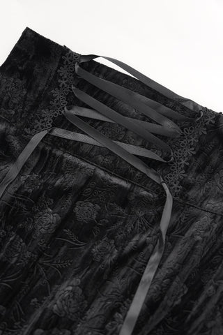 The Crimson Enchantress Lace Skirt