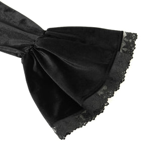 Victorian Tailcoat Black Velvet Gothic Blouse