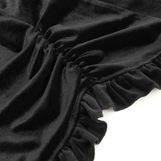 Victorian Tailcoat Black Velvet Gothic Blouse