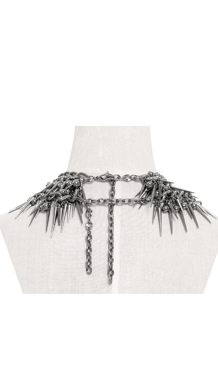 Impaler Queen – Double Spike Chain Collar