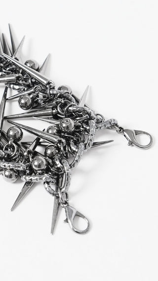 Impaler Queen – Double Spike Chain Collar