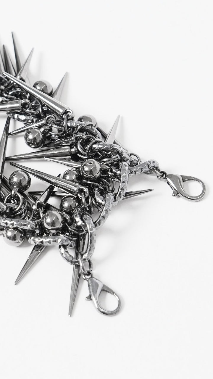 Impaler Queen – Double Spike Chain Collar