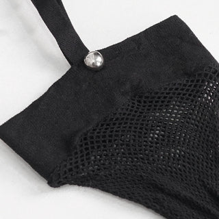 Twisted Love Asymmetrical Fishnet Tights