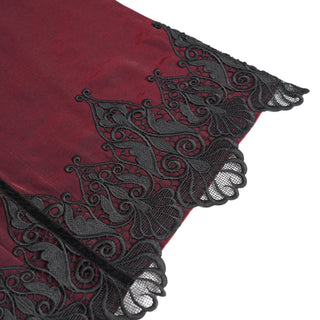 Moonlit Sanctuary – Lace Hem Long Skirt