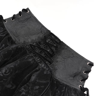 Baroness Darkkrose Velvet Mini Skirt