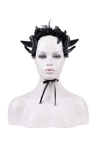 Midnight Rose Devil Headpiece