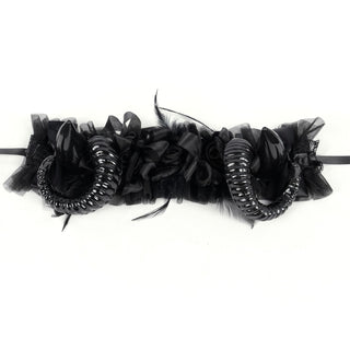 Midnight Rose Devil Headpiece