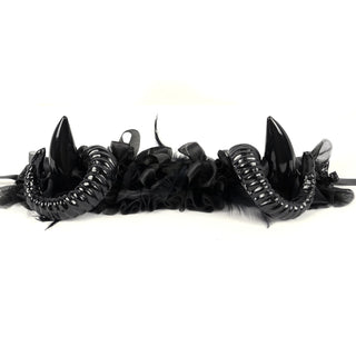Midnight Rose Devil Headpiece