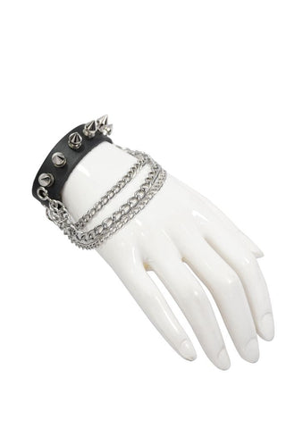 Punk Spiked Chain Bracelet