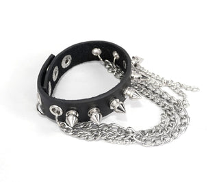 Punk Spiked Chain Bracelet