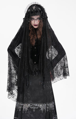 Velvet Cross Bridal Veil