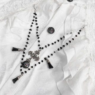 Poet Style White Gothic Shirt