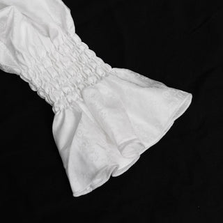 Poet Style White Gothic Shirt
