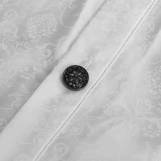 Poet Style White Gothic Shirt