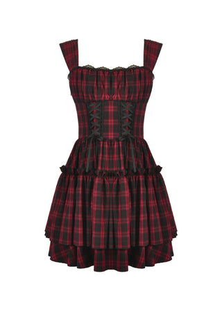 Riot Girl Tartan Mini Dress