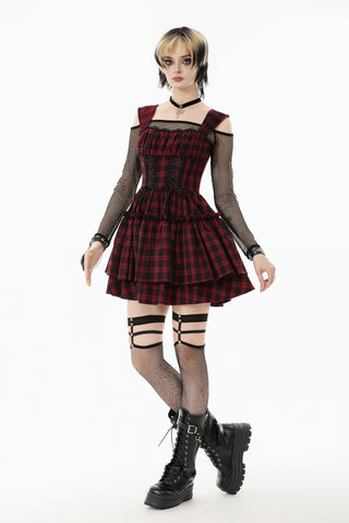Riot Girl Tartan Mini Dress