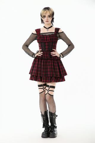 Riot Girl Tartan Mini Dress