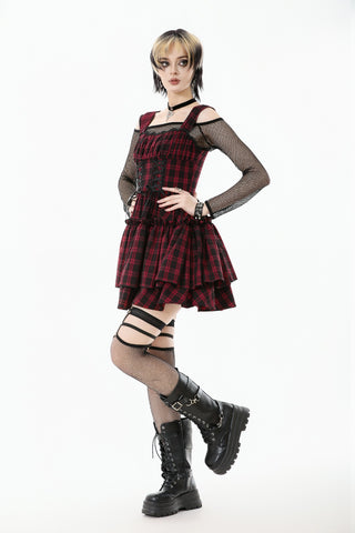 Riot Girl Tartan Mini Dress