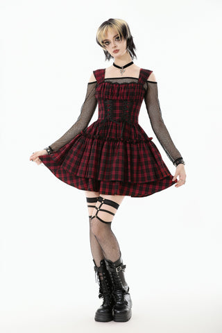 Riot Girl Tartan Mini Dress