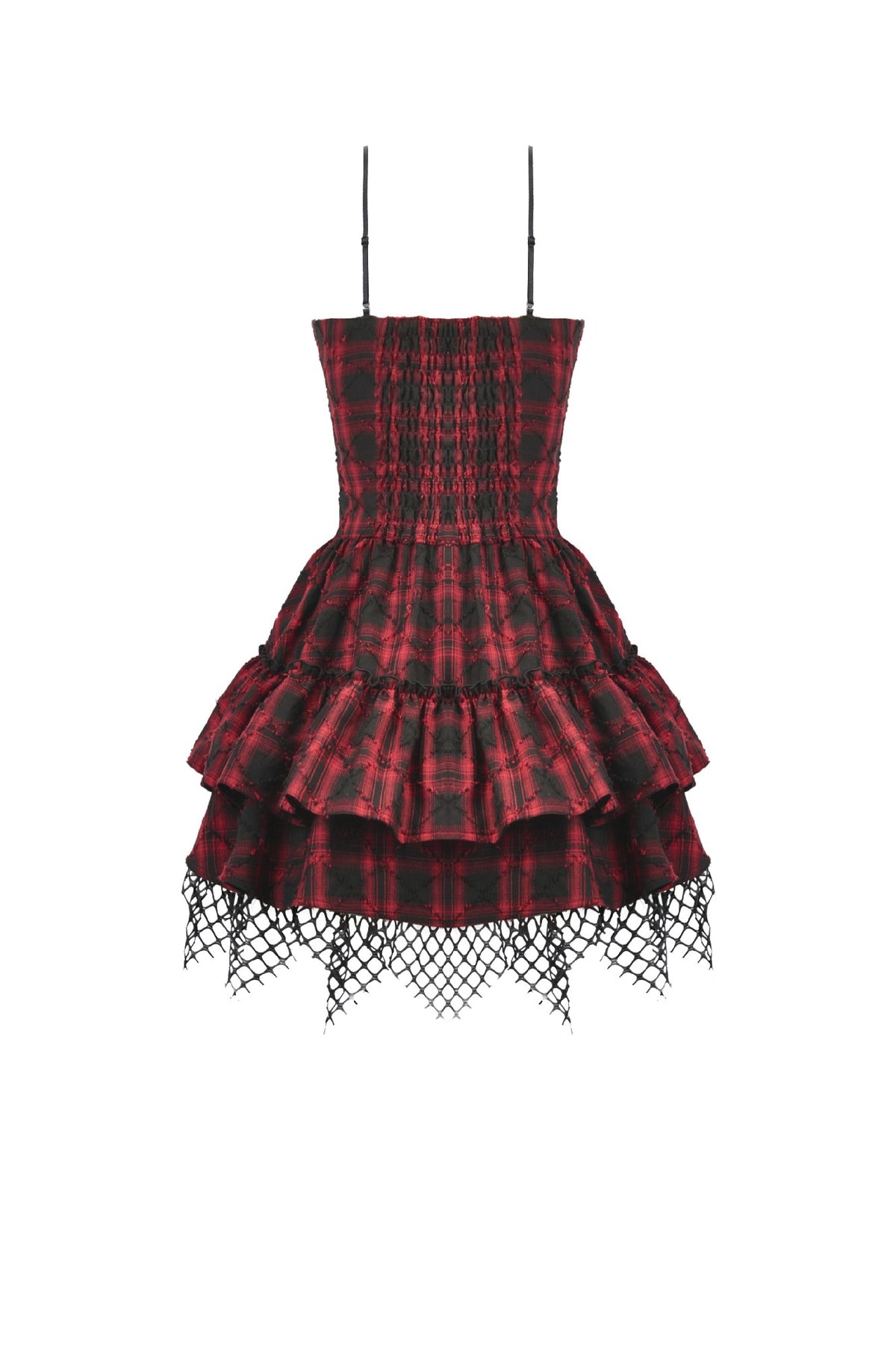 tartan corset dress Punk Red Mini 2 year 38 waistL Style 2435 Mabel | Size:US 14W