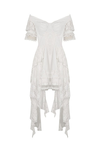 Clockwork Bride Steampunk Wedding High Low Dress