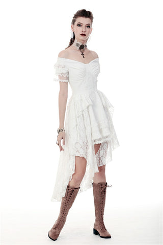 Clockwork Bride Steampunk Wedding High Low Dress