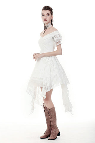 Clockwork Bride Steampunk Wedding High Low Dress