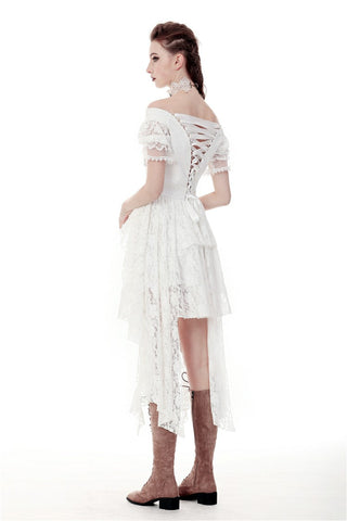 Clockwork Bride Steampunk Wedding High Low Dress