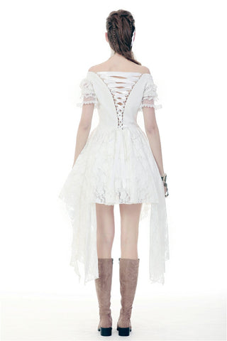 Clockwork Bride Steampunk Wedding High Low Dress