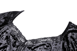 Lilith - Spiderweb Pattern High-Low Dress