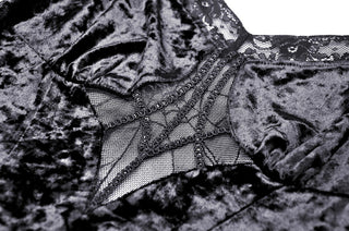 Lilith - Spiderweb Pattern High-Low Dress