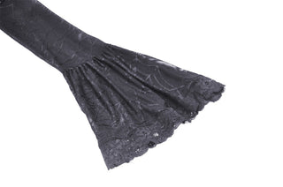 Lilith - Spiderweb Pattern High-Low Dress