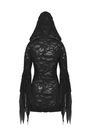 Night Wraith Hooded Mini Dress