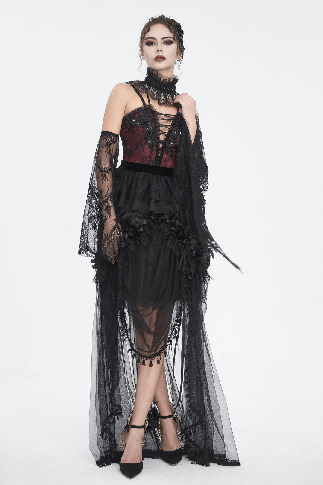 Dark Blossom Masquerade Skirt Eva Lady ESKT049