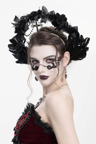 Belea - Gothic Feather Headpiece