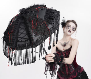 Duchess Ravenscroft’s Garden Shade with Red Bead Details
