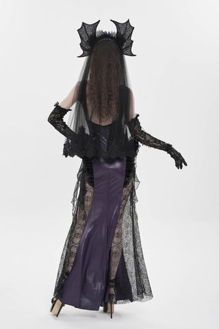 Violet Siren Headband & Veil