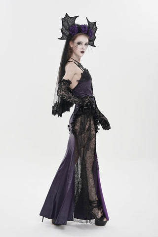 Violet Siren Headband & Veil